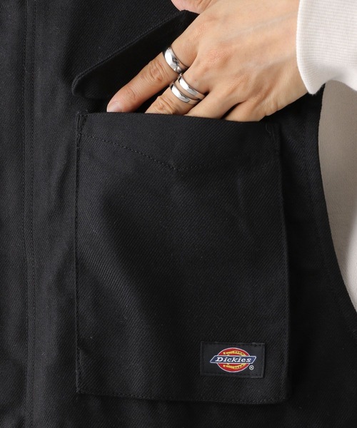 LEPSIM（レプシィム）の「【Dickies／ディッキーズ】ツイルベスト　906614（ベスト・レディース・ブラック/カーキ・FREE）」の14枚目の写真