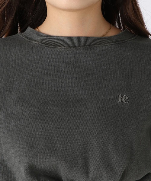 Heather（ヘザー）の「ピグメント加工ショート裏毛スウェット　984017（スウェット・レディース・オフホワイト/ブラック/ピンク・FREE）」の20枚目の写真