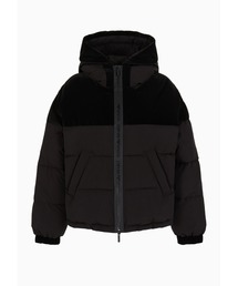 EMPORIO ARMANI | 【エンポリオ アルマーニ】防風ジャケット マットナイロン フード＆ロゴジップ(ダウンジャケット/コート)