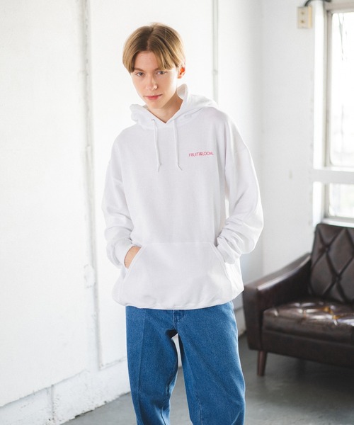 boohoo パリ シティ プリント パーカー フーディ トレーナー FRUIT OF THE LOOM パーカー プリントフーディC メンズ