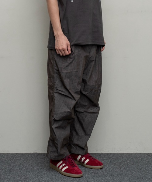BAL マウンテンワイドパンツ BAL / CRINKLE WIDE MOUNTAIN PANT / ANTHRACITE |