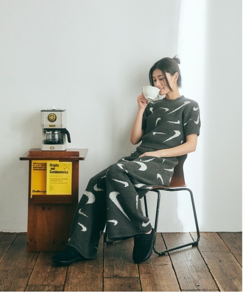◆新品・未使用◆NIKE ハイウエストブークレニットショーツ◆M org.jpg