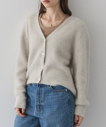 YECCA VECCA | フォックス混Vネックカーディガン(カーディガン/ボレロ)