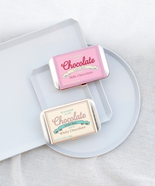 ACCOMMODE(アコモデ)の「チョコレートバーカードケース(カードケース・レディース・ピンク/ブラウン/ホワイト・FREE)」の4枚目の写真