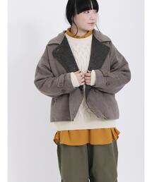 ダブルフェイスショートコート