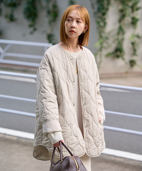 SLOBE IENA（スローブイエナ）の「リバーシブルキルティングブルゾン