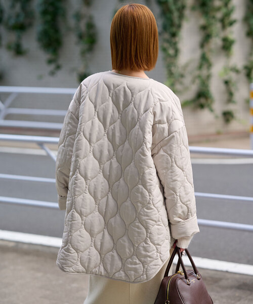 SLOBE IENA（スローブイエナ）の「リバーシブルキルティングブルゾン
