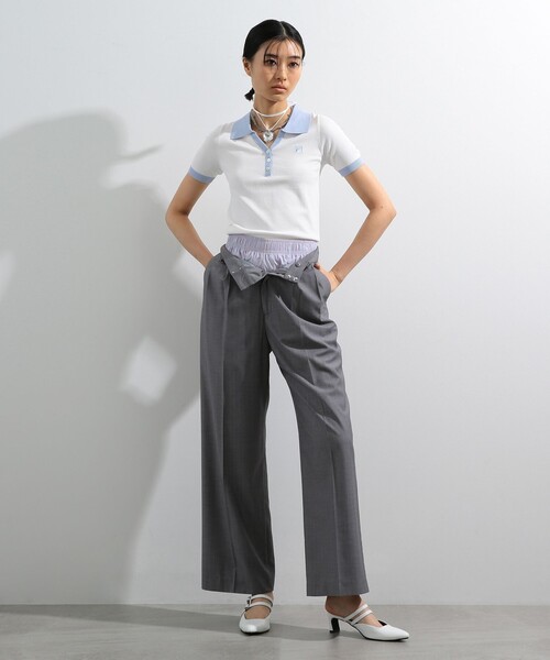 Ray BEAMS(レイビームス)の「FILA × Ray BEAMS / 別注 40-LOVE ポロシャツ(ポロシャツ・レディース・ホワイト・MEDIUM/SMALL)」の2枚目の写真