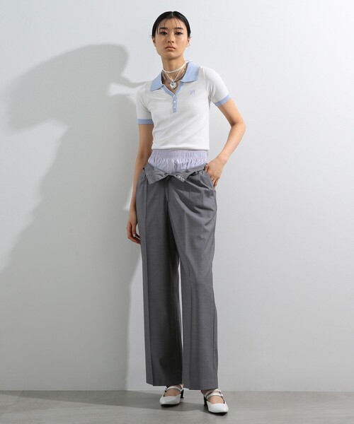 Ray BEAMS(レイビームス)の「FILA × Ray BEAMS / 別注 40-LOVE ポロシャツ(ポロシャツ・レディース・ホワイト・MEDIUM/SMALL)」の5枚目の写真