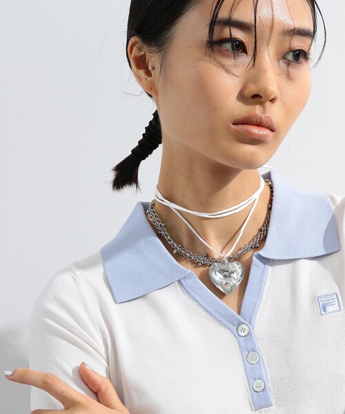 Ray BEAMS(レイビームス)の「FILA × Ray BEAMS / 別注 40-LOVE ポロシャツ(ポロシャツ・レディース・ホワイト・MEDIUM/SMALL)」の7枚目の写真