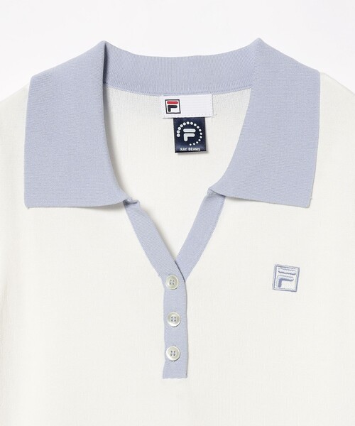 Ray BEAMS(レイビームス)の「FILA × Ray BEAMS / 別注 40-LOVE ポロシャツ(ポロシャツ・レディース・ホワイト・MEDIUM/SMALL)」の18枚目の写真