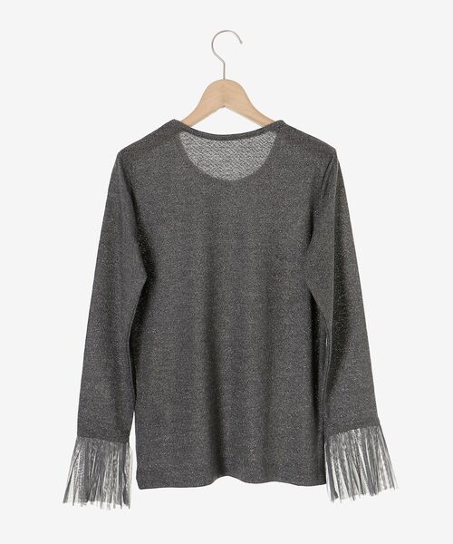 le.coeur blanc(ルクールブラン)の「プリーツカフスクルーネックプルオーバー(Tシャツ/カットソー・レディース・アイボリー/グレー・38)」の16枚目の写真