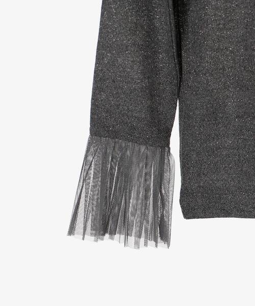 le.coeur blanc(ルクールブラン)の「プリーツカフスクルーネックプルオーバー(Tシャツ/カットソー・レディース・アイボリー/グレー・38)」の18枚目の写真