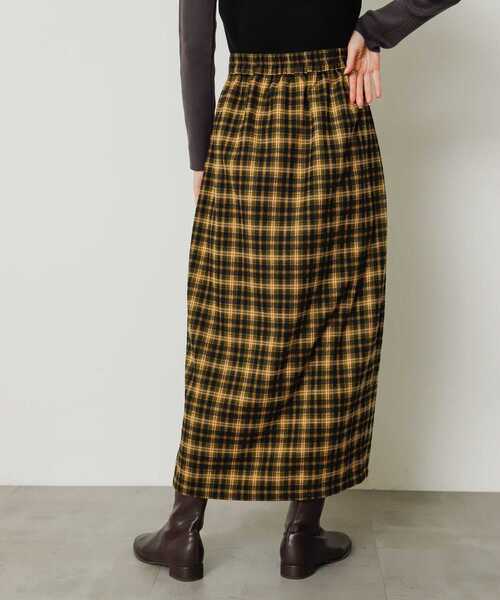 SENSE OF PLACE by URBAN RESEARCH（センスオブプレイスバイアーバンリサーチ）の「チェックナロースカート（スカート・レディース・グリーン系その他/イエロー系その他/ブルー系その他・ONE）」の6枚目の写真