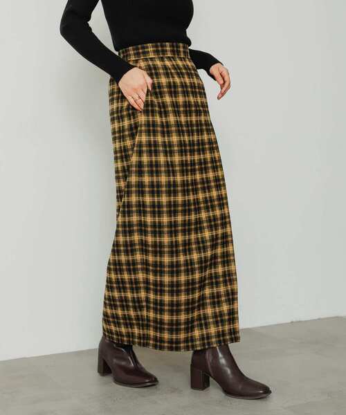 SENSE OF PLACE by URBAN RESEARCH（センスオブプレイスバイアーバンリサーチ）の「チェックナロースカート（スカート・レディース・グリーン系その他/イエロー系その他/ブルー系その他・ONE）」の11枚目の写真