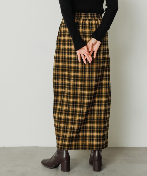 SENSE OF PLACE by URBAN RESEARCH（センスオブプレイスバイアーバンリサーチ）の「チェックナロースカート（スカート・レディース・グリーン系その他/イエロー系その他/ブルー系その他・ONE）」の12枚目の写真