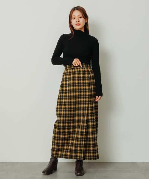 SENSE OF PLACE by URBAN RESEARCH（センスオブプレイスバイアーバンリサーチ）の「チェックナロースカート（スカート・レディース・グリーン系その他/イエロー系その他/ブルー系その他・ONE）」の13枚目の写真