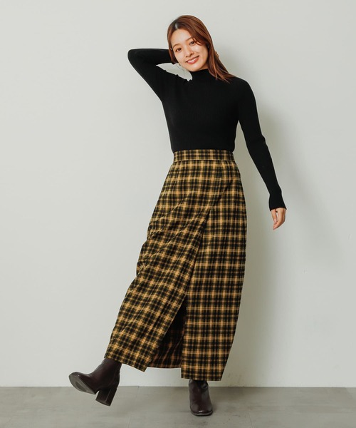 SENSE OF PLACE by URBAN RESEARCH（センスオブプレイスバイアーバンリサーチ）の「チェックナロースカート（スカート・レディース・グリーン系その他/イエロー系その他/ブルー系その他・ONE）」の14枚目の写真