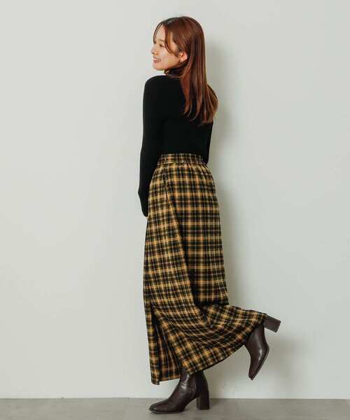 SENSE OF PLACE by URBAN RESEARCH（センスオブプレイスバイアーバンリサーチ）の「チェックナロースカート（スカート・レディース・グリーン系その他/イエロー系その他/ブルー系その他・ONE）」の15枚目の写真