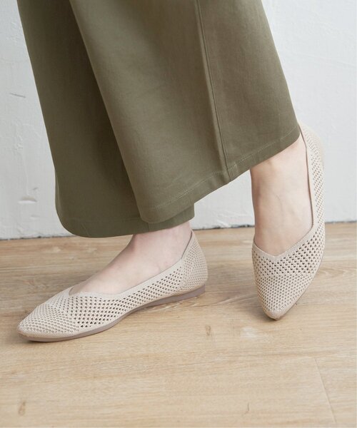 ikka(イッカ)の「【洗える】ニットパンプスメッシュ(パンプス・レディース・ブラック/ライトグレー/シルバー系・L/M)」の4枚目の写真