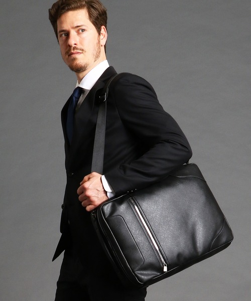 MONSIEUR NICOLE（ムッシュニコル）の「3WAYブリーフバッグ（ビジネスバッグ・メンズ・ネイビー/ブラック・FREE）」の15枚目の写真