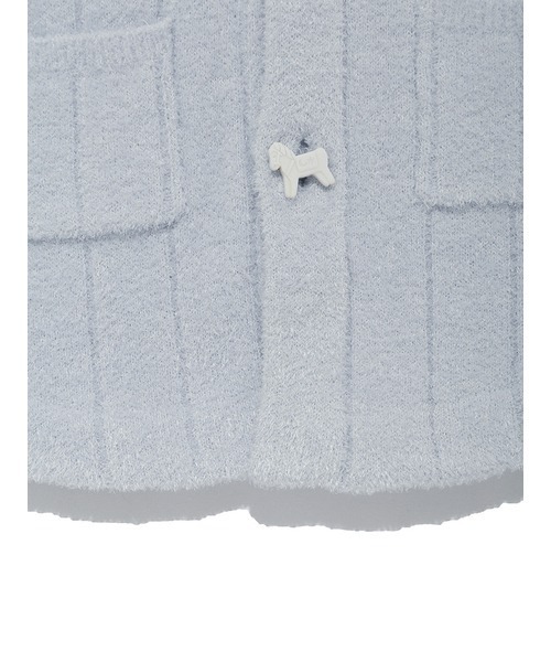 ジェラートピケ 【BABY】スムーズィーリブポンチョ ジェラート ピケ] BABYスムーズィーリブボーダーポンチョ PBNT231409