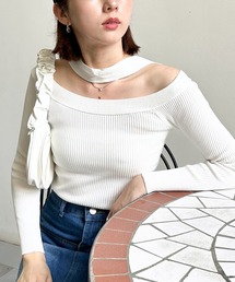 ENLIKE | 2WAYホルターネックニットTOP(ニット/セーター)