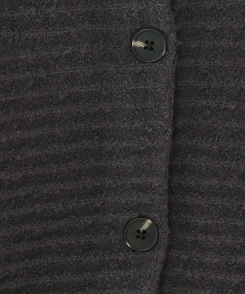 studio CLIP(スタディオクリップ)の「5ゲージブクブクヤーンダブルフロントカーディガン(カーディガン/ボレロ・レディース・オフホワイト/ライトグリーン/スモーク・FREE)」の5枚目の写真