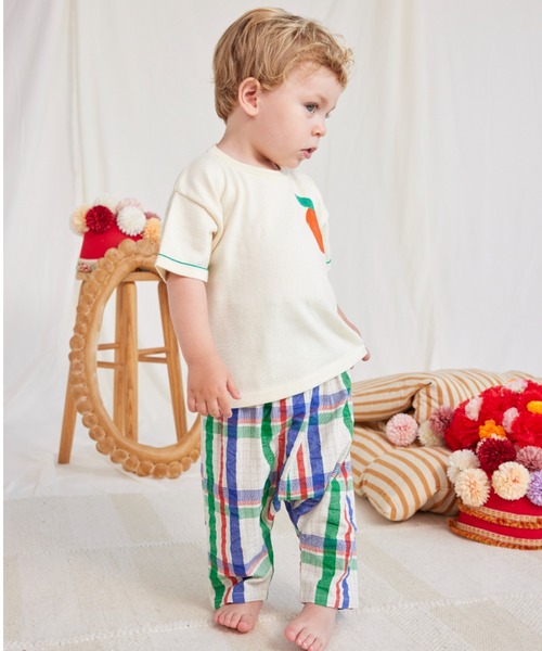 BOBO CHOSES(ボボショーズ)の「Baby Tomato knitted T-shirt(Tシャツ/カットソー・キッズ・オフホワイト・24MONTH/18MONTH/12MONTH/6MONTH/9MONTH)」の2枚目の写真