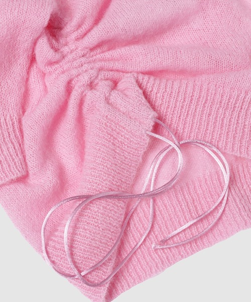 CECILIE BAHNSEN(セシリー バンセン)の「SHORT SLEEVE TOP W/ GATHERED SIDE DETAILS(ニット/セーター・レディース・ピンク・XS/S)」の8枚目の写真