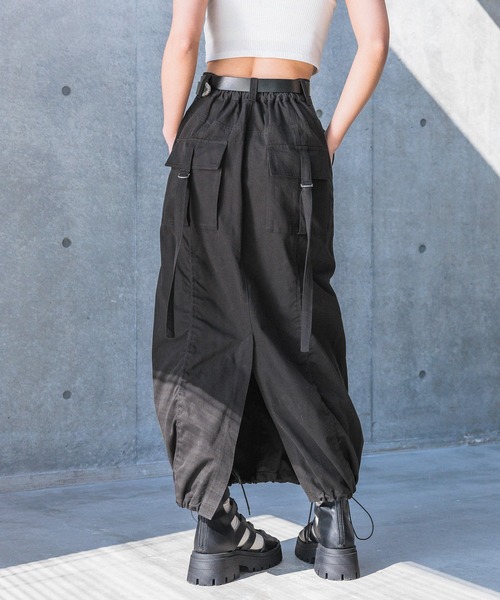 PAGEBOY(ページボーイ)の「パラシュートスカート(スカート・レディース・アイボリー/ブラック/カーキ・FREE)」の9枚目の写真