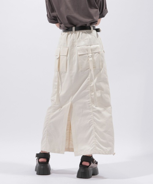 PAGEBOY(ページボーイ)の「パラシュートスカート(スカート・レディース・アイボリー/ブラック/カーキ・FREE)」の6枚目の写真