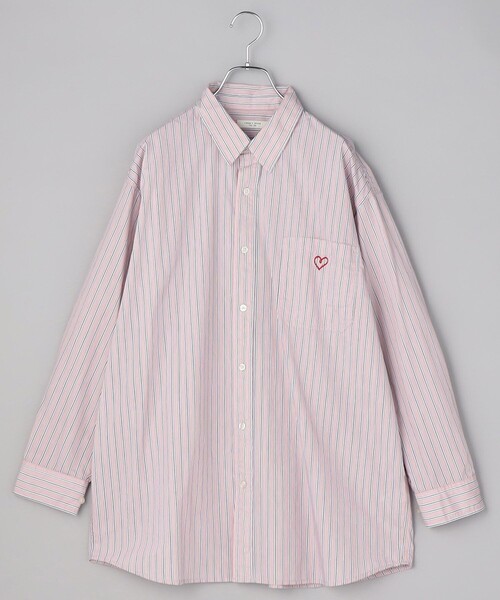 FREAK'S STORE（フリークスストア）の「ハート刺しゅう ストライプ