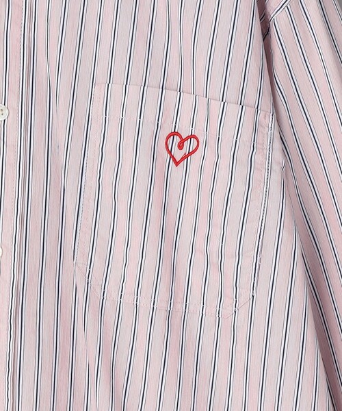 FREAK'S STORE（フリークスストア）の「ハート刺しゅう ストライプ