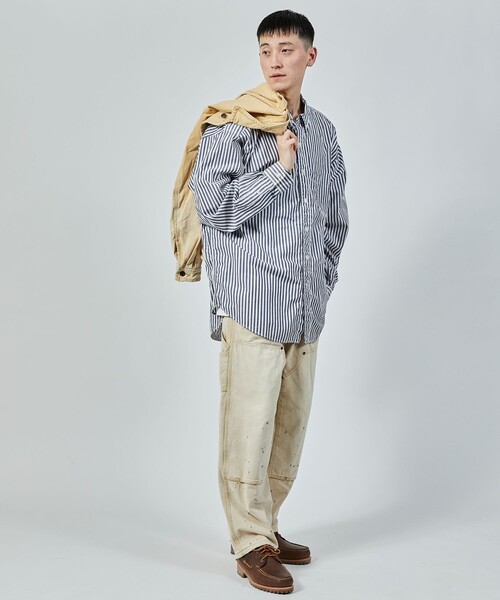 NAUTICA(ノーティカ)の「NAUTICA/ノーティカ Faded L/S Shirt (Broadcloth Stripes)/ブリーチ ブロードストライプシャツ ロングスリーブ(シャツ/ブラウス・メンズ・ネイビー/ブルー・MEDIUM/LARGE/X-LARGE)」の10枚目の写真