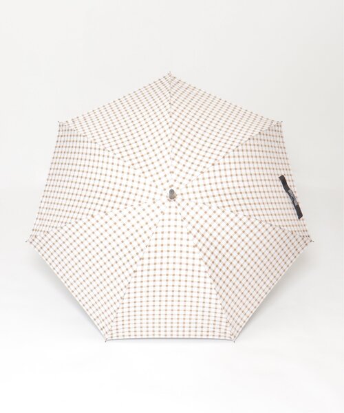 LBC(エルビーシー)の「ベーシックチェック 長傘(長傘・レディース・ブラック/ベージュ・FREE)」の4枚目の写真