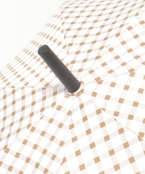 LBC(エルビーシー)の「ベーシックチェック 長傘(長傘・レディース・ブラック/ベージュ・FREE)」の7枚目の写真