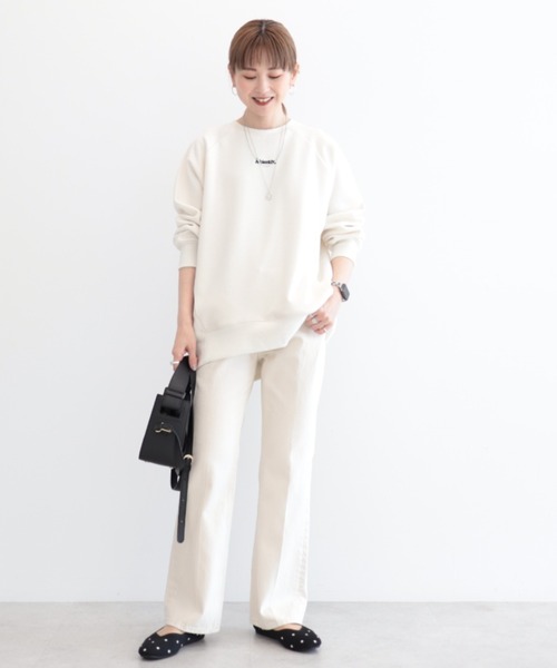 AMERICAN HOLIC(アメリカンホリック)の「バックZIPロゴ刺繍ポンチチュニック(チュニック・レディース・その他7/オフホワイト・L/M)」の4枚目の写真