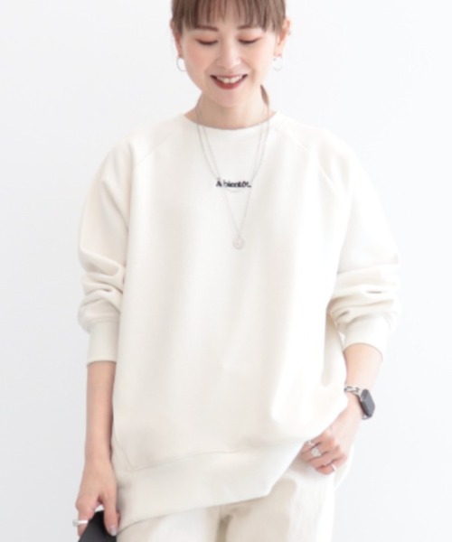 AMERICAN HOLIC(アメリカンホリック)の「バックZIPロゴ刺繍ポンチチュニック(チュニック・レディース・その他7/オフホワイト・L/M)」の3枚目の写真
