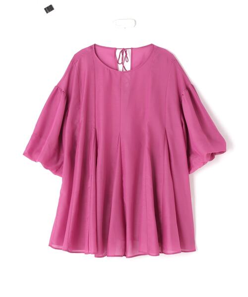 NATURAL BEAUTY BASIC(ナチュラルビューティーベーシック)の「◇【Oggi掲載】シアーボリュームブラウス(シャツ/ブラウス・レディース・ホワイト/ブラック/マジェンタ・FREE)」の14枚目の写真