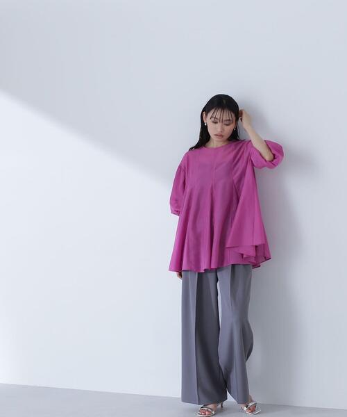 NATURAL BEAUTY BASIC(ナチュラルビューティーベーシック)の「◇【Oggi掲載】シアーボリュームブラウス(シャツ/ブラウス・レディース・ホワイト/ブラック/マジェンタ・FREE)」の19枚目の写真