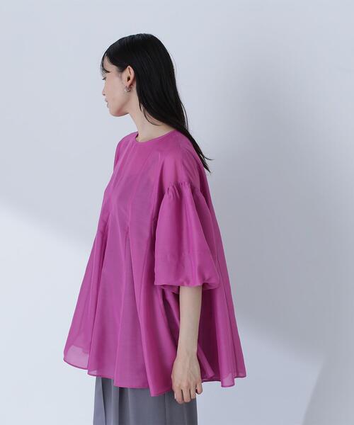 NATURAL BEAUTY BASIC(ナチュラルビューティーベーシック)の「◇【Oggi掲載】シアーボリュームブラウス(シャツ/ブラウス・レディース・ホワイト/ブラック/マジェンタ・FREE)」の22枚目の写真