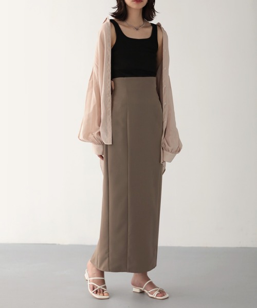 セール】ハイウエストナロースカート（スカート）｜nouvellemoi