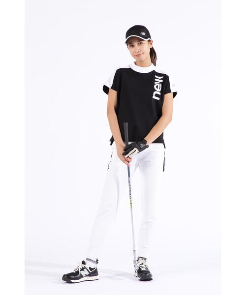 New Balance Golf(ニューバランスゴルフ)の「【new balance golf】裏メッシュ スウェット オフモックネック プルオーバー (WOMENS SPORT)(Tシャツ/カットソー・レディース・グリーン系その他/ホワイト/ブラック系その他/ブラック・MEDIUM/LARGE/SMALL)」の6枚目の写真