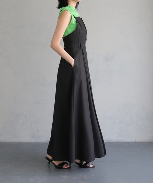 &g'aime（アンジェム）の「【&g’aime】ダブルタックキャミソールワンピース（ワンピース・レディース・ブラウン/ブラック・FREE）」の7枚目の写真