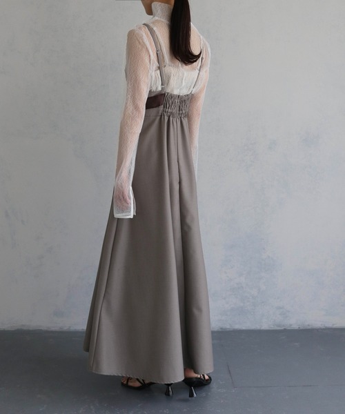 &g'aime（アンジェム）の「【&g’aime】ダブルタックキャミソールワンピース（ワンピース・レディース・ブラウン/ブラック・FREE）」の18枚目の写真