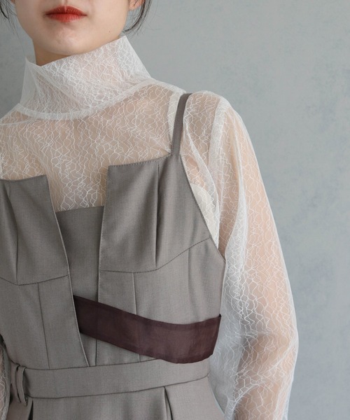 &g'aime（アンジェム）の「【&g’aime】ダブルタックキャミソールワンピース（ワンピース・レディース・ブラウン/ブラック・FREE）」の21枚目の写真