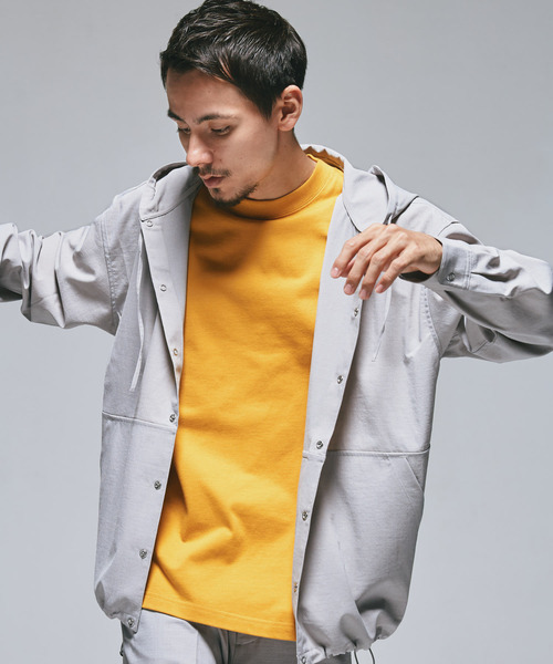 URBAN RESEARCH DOORS（アーバンリサーチドアーズ）の「『UR TECH DRYLUXE』『イージーケア』『速乾』スナップパーカー（パーカー・メンズ・ネイビー/ライトグレー・LARGE/MEDIUM）」の3枚目の写真