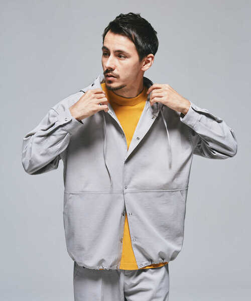 URBAN RESEARCH DOORS（アーバンリサーチドアーズ）の「『UR TECH DRYLUXE』『イージーケア』『速乾』スナップパーカー（パーカー・メンズ・ネイビー/ライトグレー・LARGE/MEDIUM）」の7枚目の写真