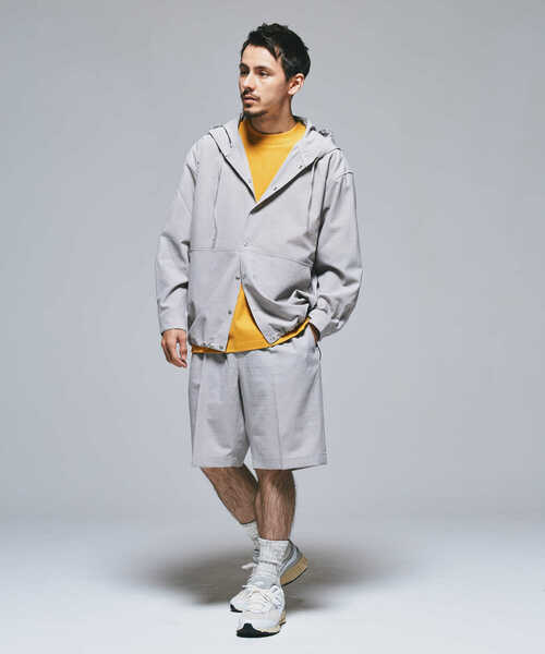 URBAN RESEARCH DOORS（アーバンリサーチドアーズ）の「『UR TECH DRYLUXE』『イージーケア』『速乾』スナップパーカー（パーカー・メンズ・ネイビー/ライトグレー・LARGE/MEDIUM）」の9枚目の写真